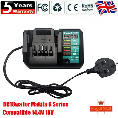 Makita Battery Fast Charger DC18WA 14.4V 18V For G Series BL1413G 1415G BL1813G • £24.90