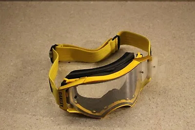 Oakley Airbrake Yellow MX Goggle Adult Clear Lens 2734 Z2 • $109.11