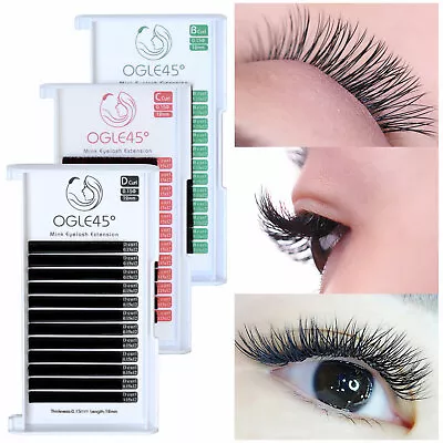 OGLE45° Lashes Mink Tray Lashes B C D J Curl For Individual Eyelash Extensions • $5.99