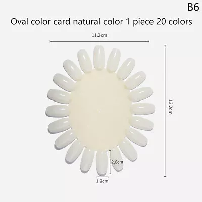 Nail Color Card For Nail Art Display False Tips Swatch Gel Nail Polish Stand Tip • $3.80