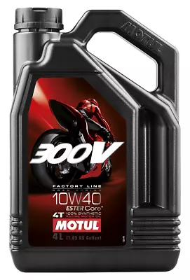 Motul 104121 300v 4T Competition Synthetic Oil 10W40 4 Liter (3 PACK) • $199.99