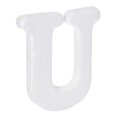 Foam Letters U Letter EPS White Polystyrene Letter Foam 100mm/4 Inch • $6.19