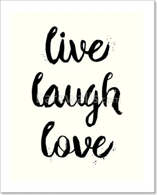 £88.99 • Buy Live, Laugh, Love Art Print, Poster, Decor | Scroll For More Sizes & Canvas.