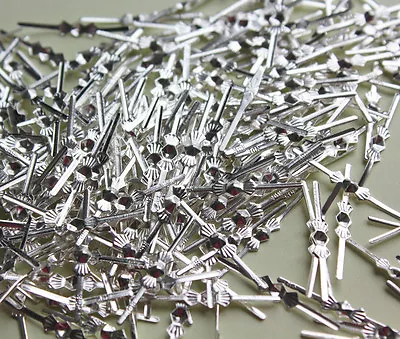 Chandelier Parts Beads Connector Metal Bow Tie Silver Pins 33mm 2000pcs New • $48