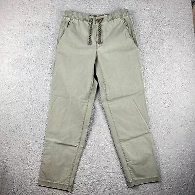Eddie Bauer Pants Mens Large Top Out Ripstop Classic Tapered Green Outdoor • $24.99