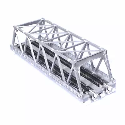 NEW Kato Silver 248mm (9 3/4 ) Double Track Truss Bridge N Scale 20-437 • $23.94