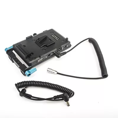 $85.99 • Buy V-mount Battery Power Plate D-Tap+ 15mm Rod Clamp For Blackmagic BMPCC 4K 6K Pro