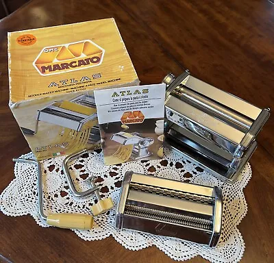 Vintage Marcato Atlas Model 150 Pasta Machine Made In Italy In Box With Booklet • $75.99