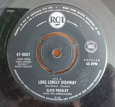 (ELVIS PRESLEY- Long Lonely Highway/ I’m Yours )-D4-7 • $19.99