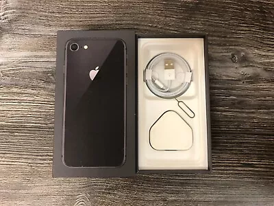 Used Empty Box For Apple IPhone 8 Space Grey 64GB Used Box + Accessories • £12.99