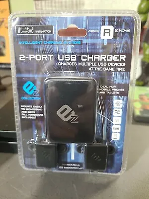 I C S 2 Port USB Charger Charges Multiple Usb Devices At The Same Time . NEW • $15