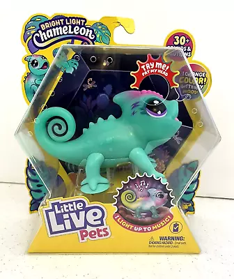 Little Live Pets ~ Bright Light Chameleon ~ Color Change ~ Music ~ New/Sealed • $32.39