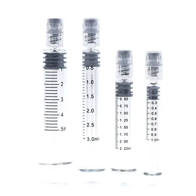 Glass Syringe Luer Lock Syringe Borosilicate Glass Prefillable Syringe'[ • $19.66