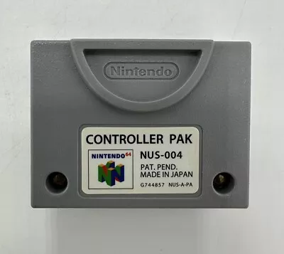 N64 Controller Pak NUS-004 OEM Official Nintendo 64 Memory Card - Tested & Works • $13.04