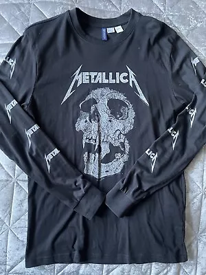 Metallica Navy Long Sleeve T Shirt - Small • £15