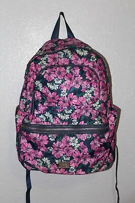 Madden NYC Purple Floral Modular Zipper Backpack Back To School Bag Pre Owned  • $15.50