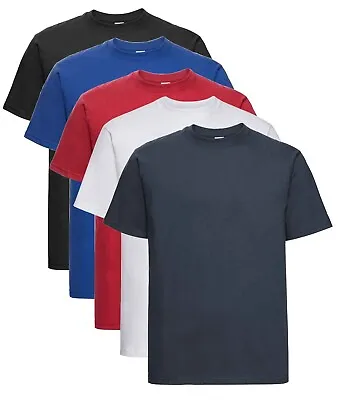 £8.99 • Buy Russell Jerzees ZT215 Plain Heavy Thick Cotton Tee T Shirt T-Shirt  No Logo