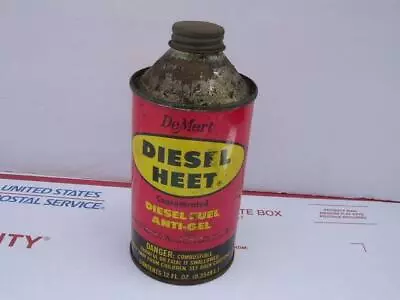 Vintage De Mert Diesel Heat Concentrated Diesel Fuel Anti Gel Partial 12 Oz Can • $29.99