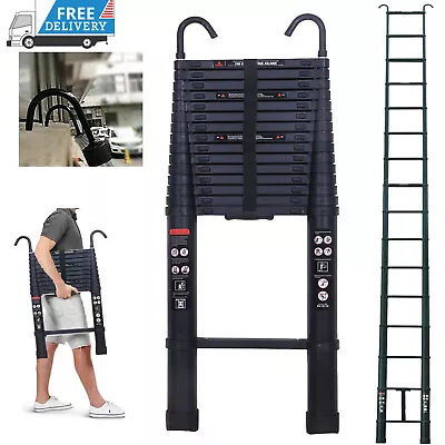 6.2M Portable Aluminium Telescopic Step Ladder Extendable Collapsible Heavy Duty • $36