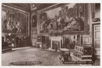 £2 • Buy Audience Chamber Windsor Castle Vintage RP Postcard  234a