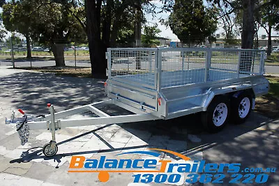 9x5 HOT DIP GALVANISED FULL WELDED TANDEM TRAILER ATM3200KG 3.2T WITH 600MM CAGE • $4600