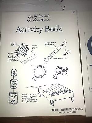 2 Andre Previn S Guide To Music Work And Activities Books Homeschool • $28.33