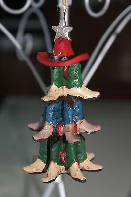 Rustic Style Country Western Cowboy Boots 3D Sculpted Christmas Tree Ornament 4  • $8.99