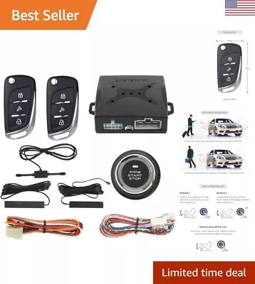 Keyless Entry Car Alarm System With Remote Start & Push Start Button - Universal • $149.99