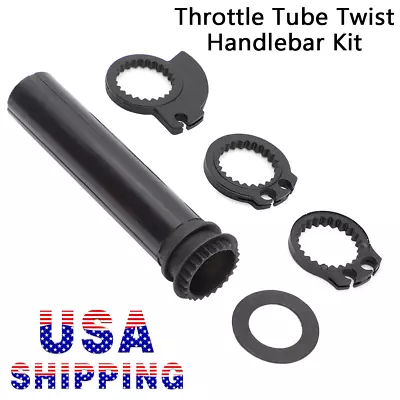 Motorcycle 7/8  Turn Twist Throttle Handle Bar Throttle Tube Universal Black US • $11.69