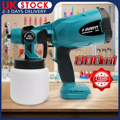 £34.99 • Buy For Makita Electric Spray Gun Cordless Paint Sprayer Airless Fence Wall Home UK