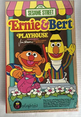 Ernie & Bert Playhouse Colorforms Featuring Sesame Street Muppets 1986 • $99.99