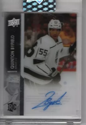 Quinton Byfield 2021-22 UD Clear Cut #CC-QB Auto Rookie LA Kings • $200