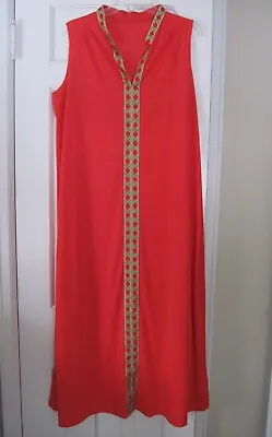 Ladies Vintage Lorraine 70’s Nylon Red Nightgown Large • $11.99
