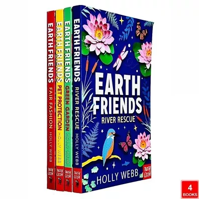 Earth Friends Series 4 Books Collection Set By Holly Webb Fair Fashion River • £16.95