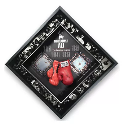 Signed Muhammad Ali Boxing Glove Framed Display - The Greatest Legacy • £3995
