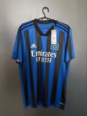 Bnwt Hamburg 2021/2022 Away Football Shirt Adidas Jersey Size L Adult • £53.99