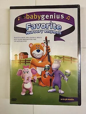 Baby Genius - Favorite Nursery Rhymes - 12 TO 36 MONTHS (DVD 2004) BRAND NEW • $19.88