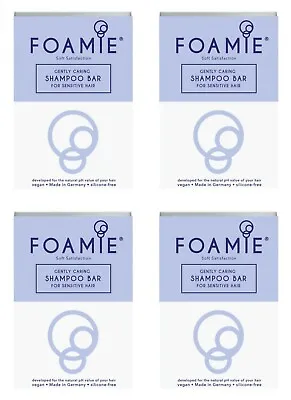 Foamie Soft Satisfaction Shampoo Bar Hydrating Sensitive Hair Wheat Protein 4PK • $33.70