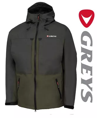 Greys NEW 2023 Fin Fishing Jacket Bank Fishing Coat S - XXXL Green/Grey • £109.99