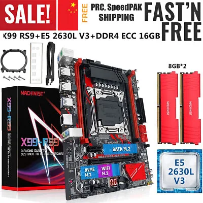 X99 Motherboard LGA 2011-v3 E5 2630L V3 CPU 16GB DDR4 RAM SATA 3.0 M.2 Combo Kit • $118.99