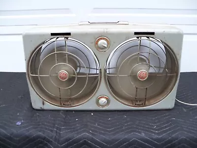 Vintage General Electric Automatic Thermostat Twin-Fan Ventilator Working • $199.99