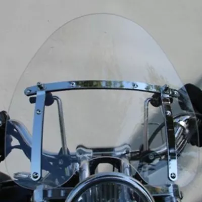 19 X17  Clear Universal Motorcycle Windshield Fit 7/8'' 1'' 1.25  Handlebar • $47.80