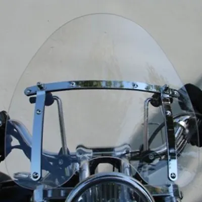 $52.35 • Buy Large 19 X17  Clear Windshield For Harley Honda Suzuki Yamaha Cruiser Motorcycle