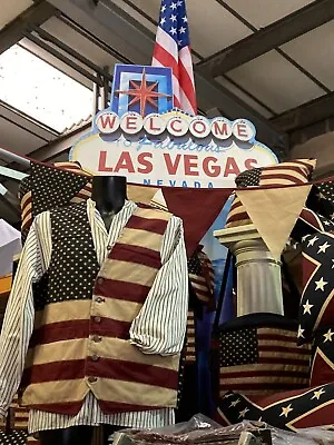 £59 • Buy American Flag Waistcoat | Vest | Coat  Stars N Stripes