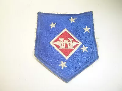 A   World War 2   U S Marine Corps Aviation Battalions Cut Edge Snow Back Patch • $4.25