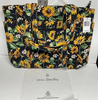 Vera Bradley Commuter Travel Tote Laptop Bag Sunflower Print NWT! • $74.90