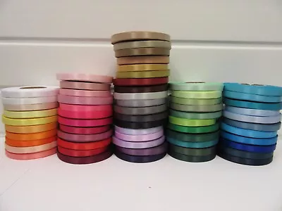 £1.60 • Buy 10mm Satin Ribbon 2 Or 25 Metre Double Sided Roll Wedding Crafts UK VAT Reg