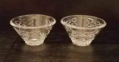 Pair Of GALWAY CRYSTAL CELTIC Cut Lead Crystal 5  Candy / Nut Bowls • $29.99