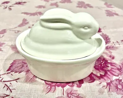 La Porcellana Bianca Mini White Porcelain Bunny Rabbit Dish Terrine Tureen New • $14.95