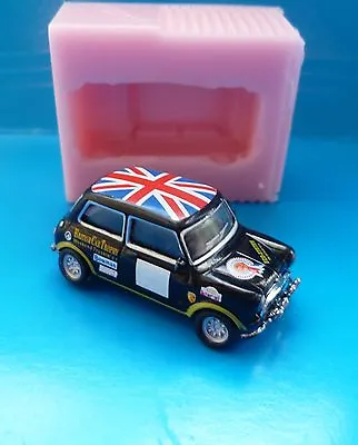 3D 4cm MINI COOPER CAR SILICONE MOULD FOR CAKE TOPPERS CHOCOLATE CLAY ETC • £8.99